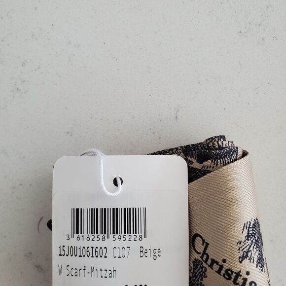 CHRISTIAN DIOR Women's Silk Scarf Mitzah Burnt Rose NIB - Picture 6 of 9